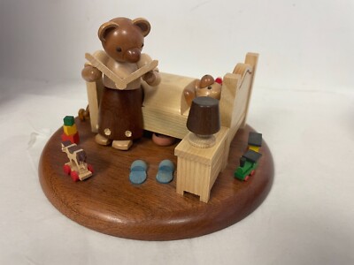 MULLER Hand Made German Electronic Music Box Mullerchen & Friends Bear -TOP ONLY