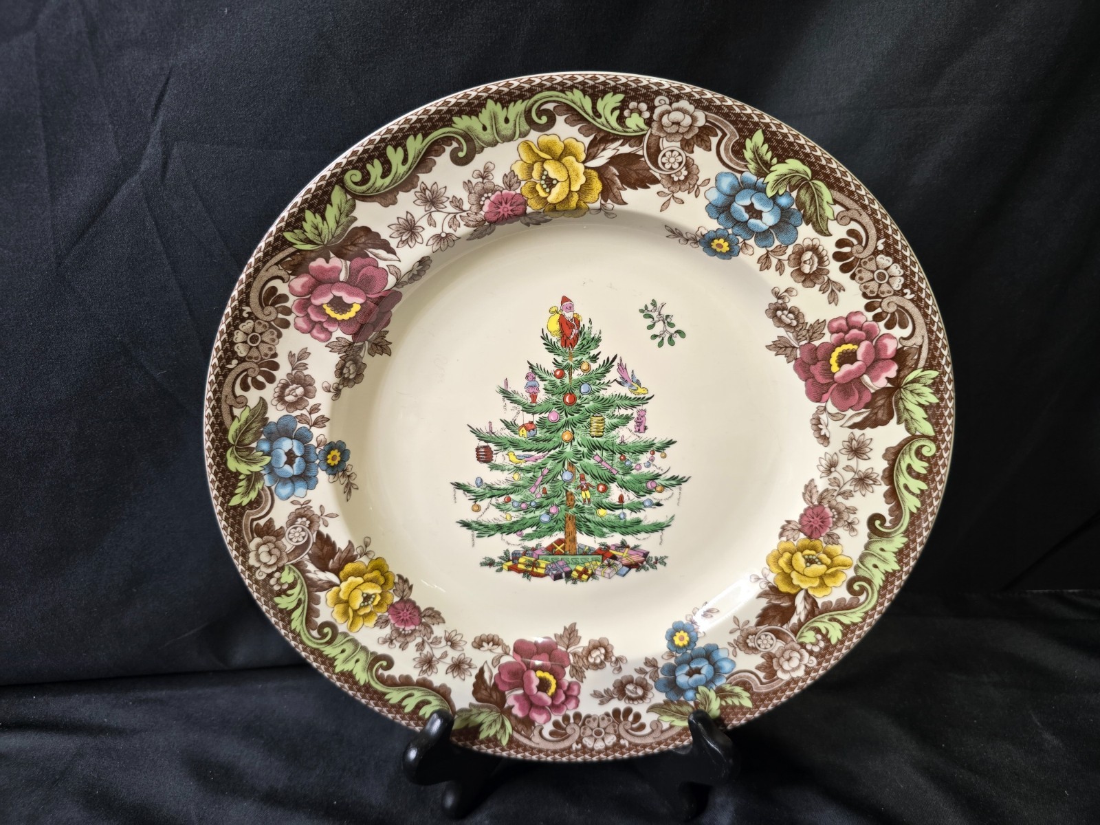 Spode クリスマスツリー プレート 2枚セット 英国製 スポード | クリスマスツリー | 【世界基準の品質】英国