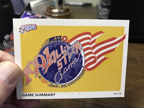 1991 Soccer Shots MSL All-Stars Game Summary #14 | eBay
