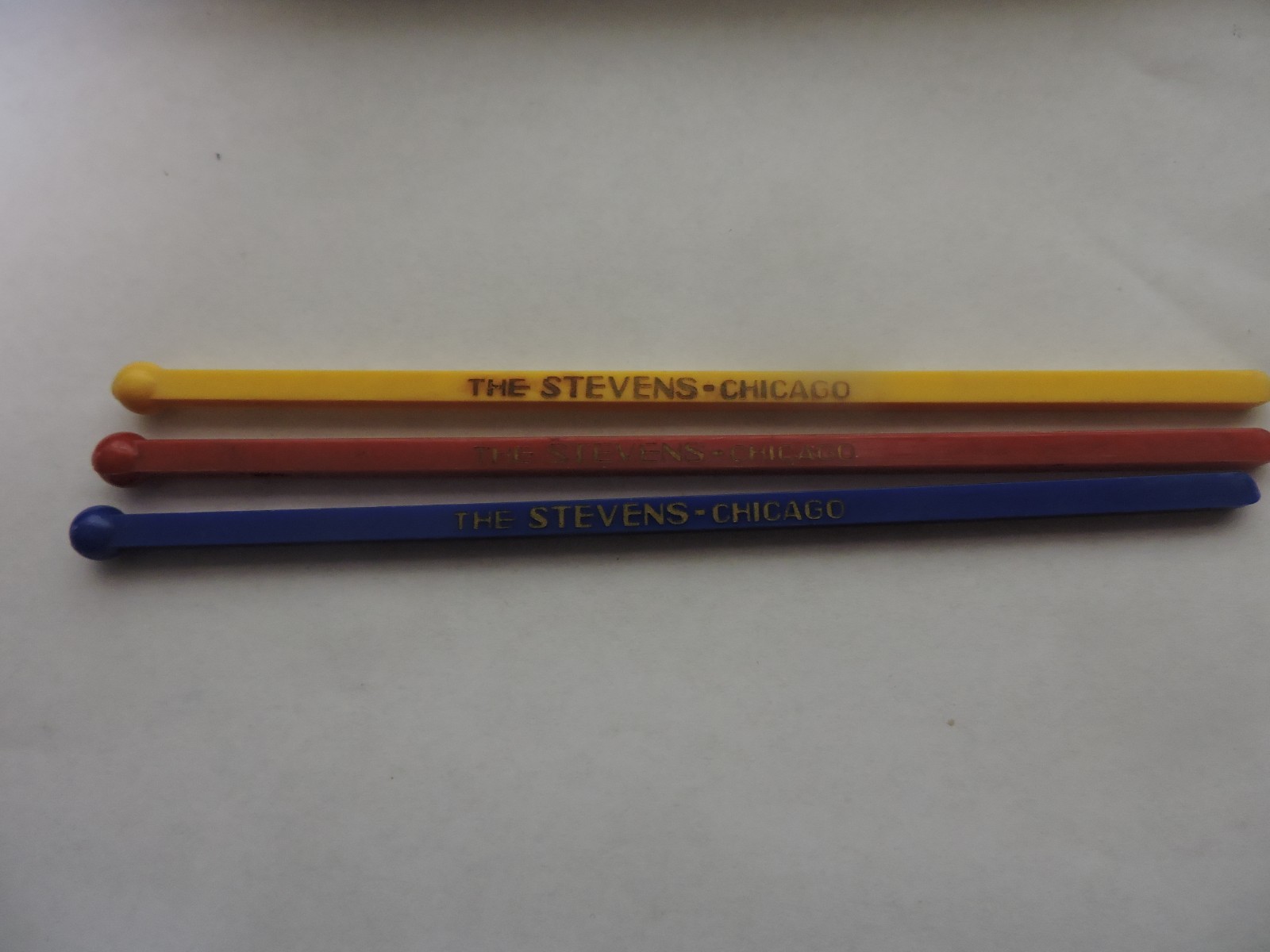 3 Swizzle stir Stick The Stevens Chicago