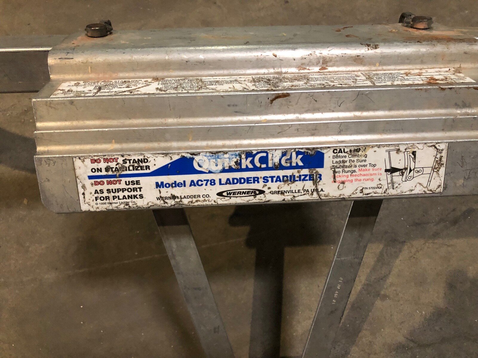 QuickClick Stabilizer, Aluminum WERNER AC78