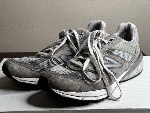 Men's White Gray New Balance Running Shoes Athletic Comfort