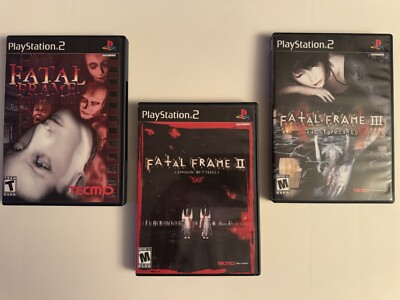 Fatal Frame I, II, & III Collection PS2 All CIB And Tested