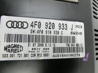 Audi A6 4F C6 qu 04-08 TDI 3,0 171KW Kombiinstrument Tacho Audi A6 4F C6 qu 04-08 04.12.2007 4F0920934G 4F0920933... Vorschau 7