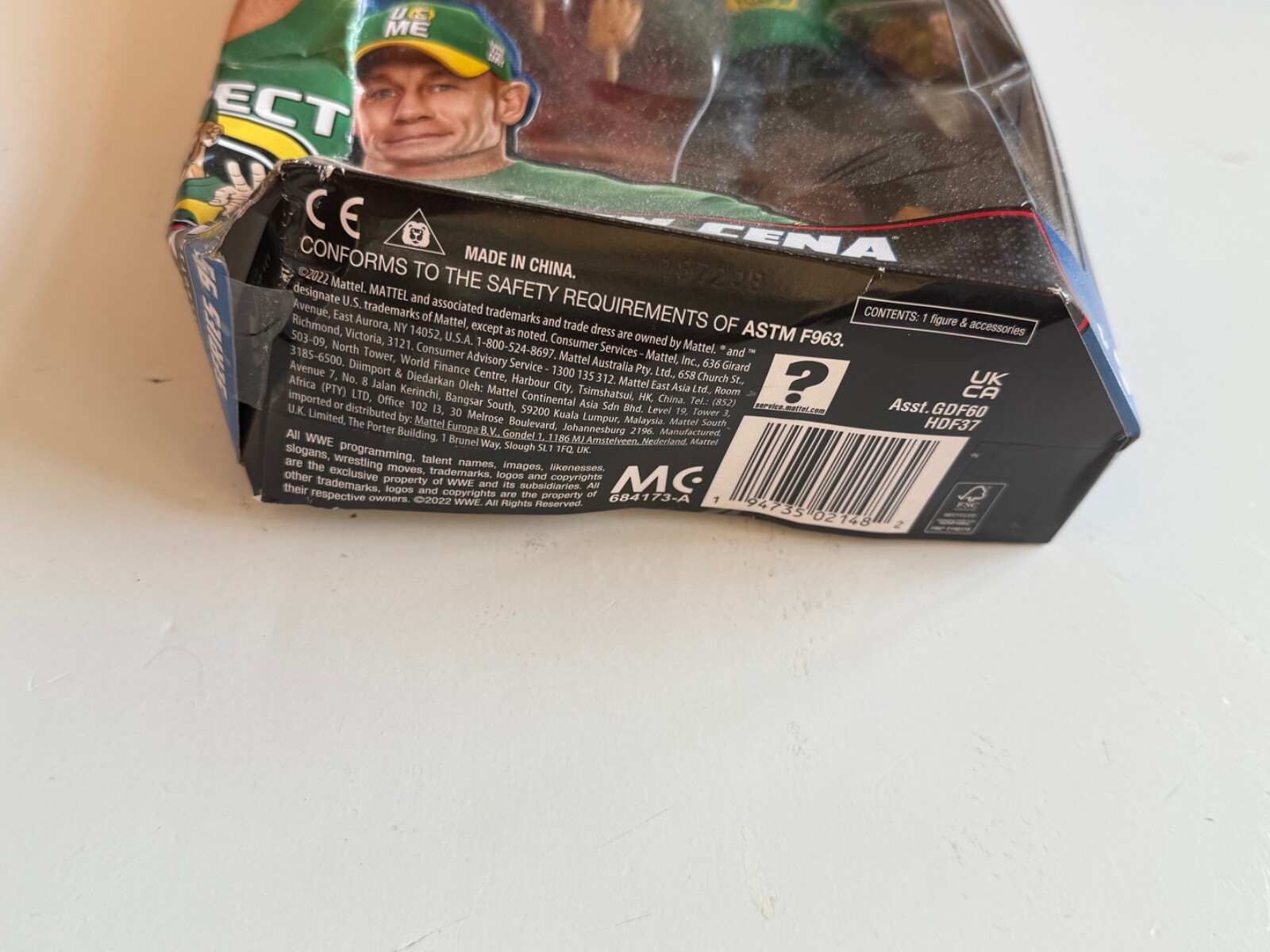 WWE Elite Collection Series 95 John Cena Action Figure New Box Damage OOP