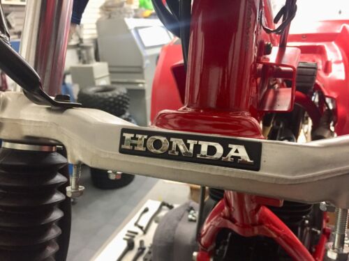 83-84 Honda ATC 250r lower triple tree Badge emblem perfect as OEM NEW