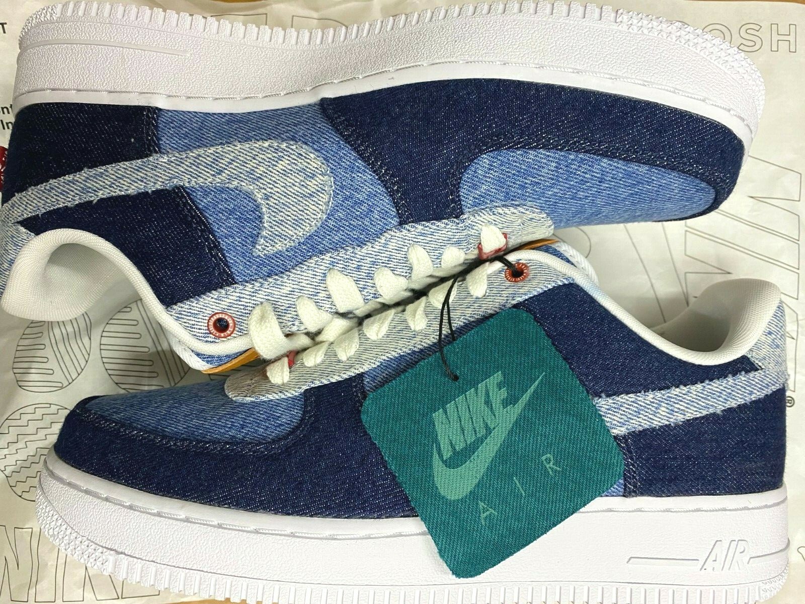 靴 NIKE x Levi's AIR FORCE 1 US9 LEVI'S x Nike Air Force 1 By You Denim CI5766-981 Men Size
