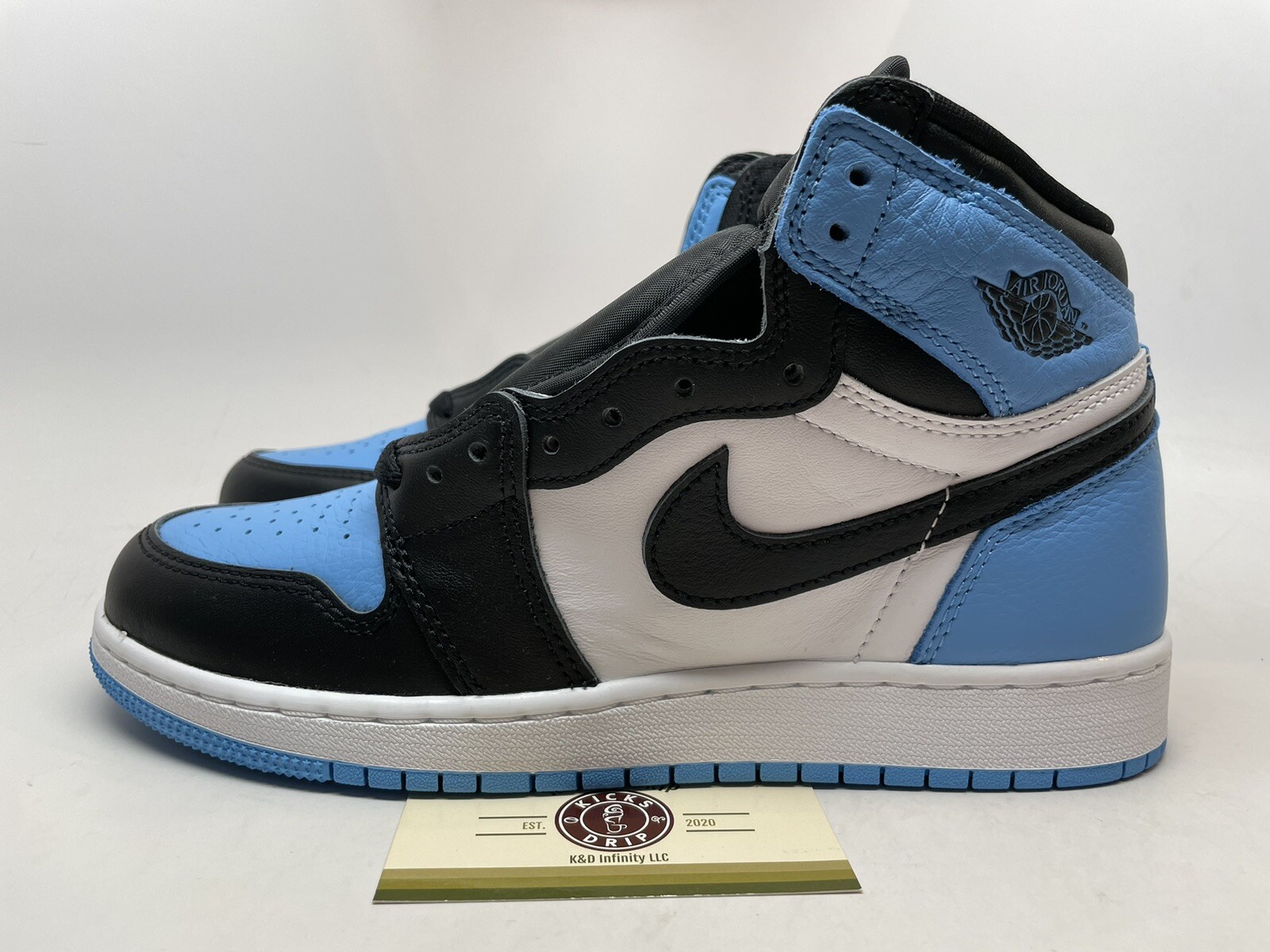 Air Jordan 1 Retro High OG GS 'UNC Toe' Youth sz 5.5Y 6.5Y