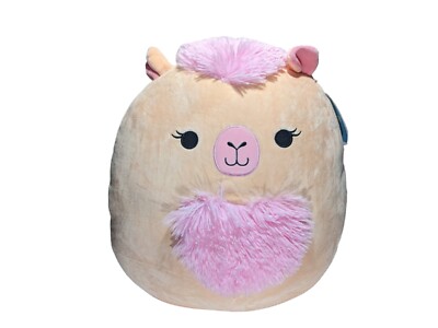 Squishmallows Carlee the Camel Pink 16'' Stuffed Plush Toy By Kellytoy NWT