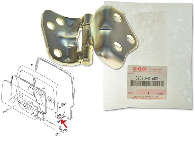 HecktÃ¼R Scharnier Oben 69510-81a02 Oe FÃ¼R Suzuki Jimny