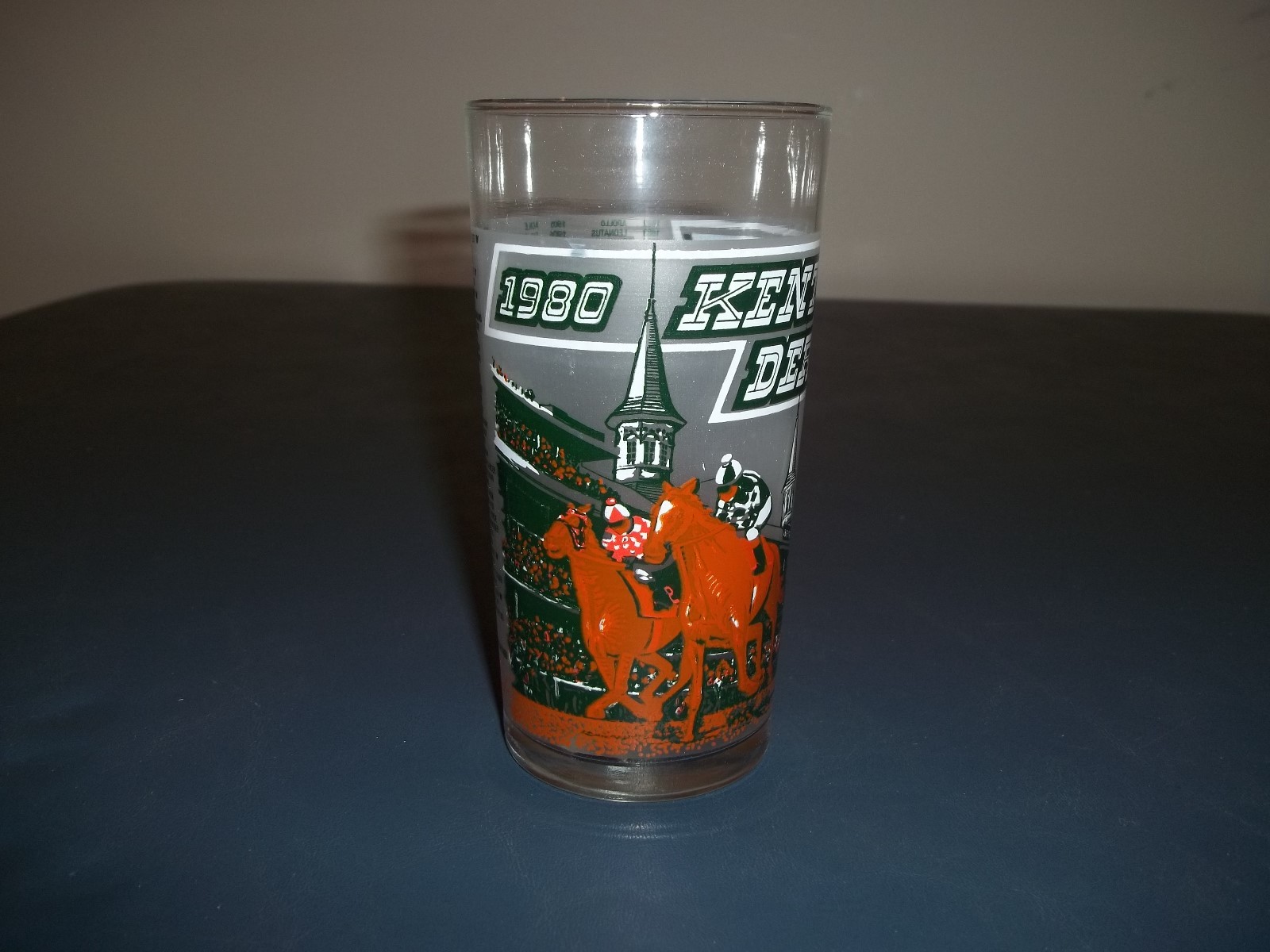 Vintage 1980 Official Kentucky Derby Souvenir Glass - Mint Julep Glass