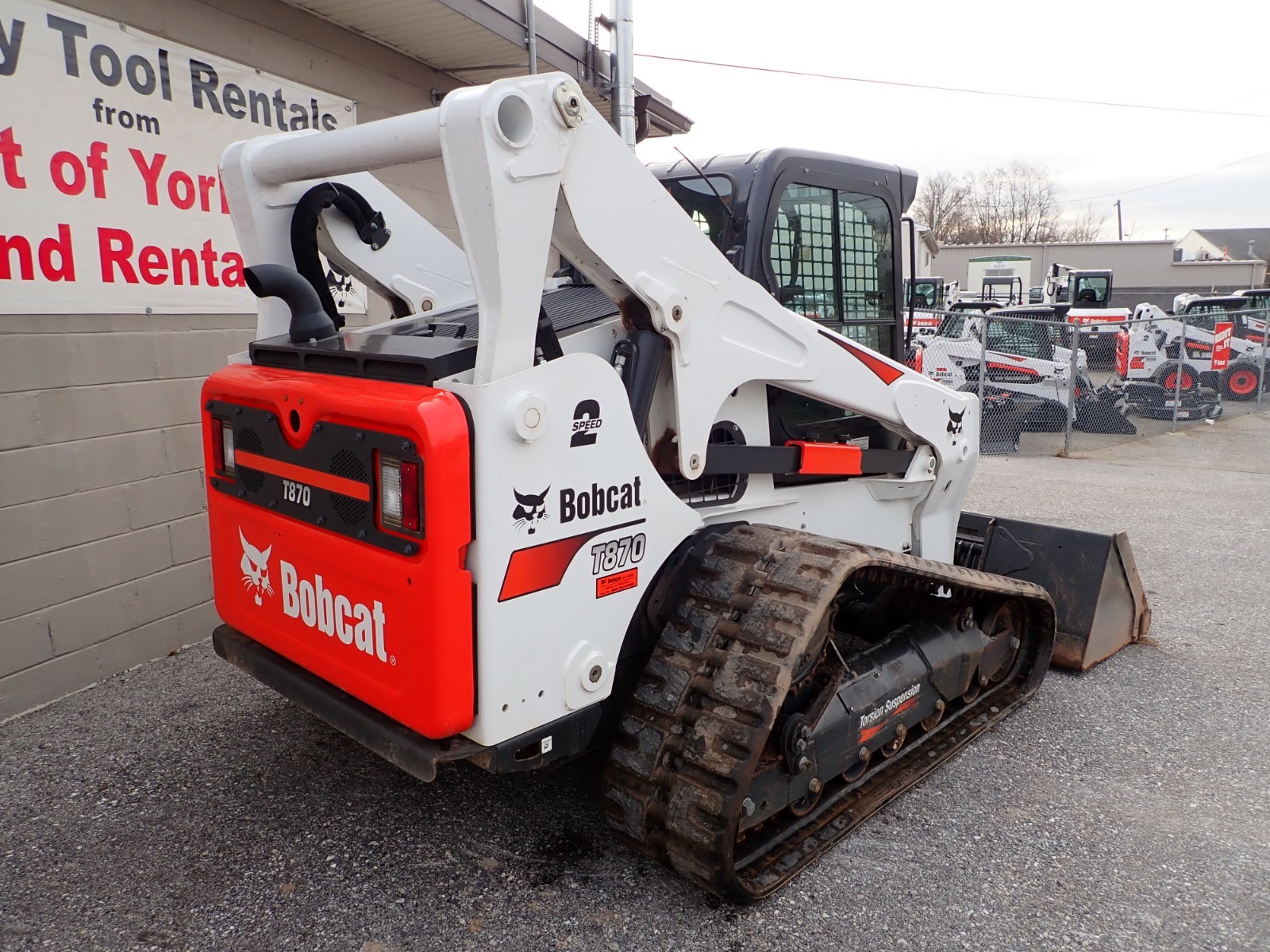 2018 BOBCAT T870, EROPS, AC/HEAT, 2 SPD, 145 HRS! AUX HYDRAULICS, 100 HP DIESEL