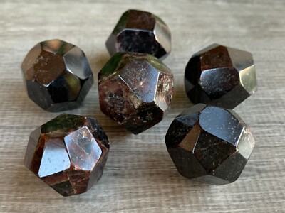 Large Almandine Garnet Faceted, 1'' to 1.5'' Polished Garnet Free Shape, Bulk Lot