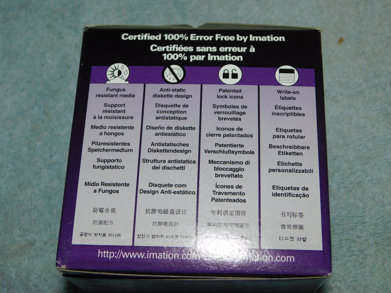 Imation 2HD 25 Diskettes IBM Formatted High Density 1.44 MB~New & Sealed Box!!