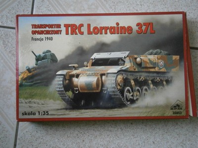 MAQUETTE RPM TRACTEUR D''ARTILLERIE BLINDEE TRC LORRAINE 37L FRANCE 1940 1/35