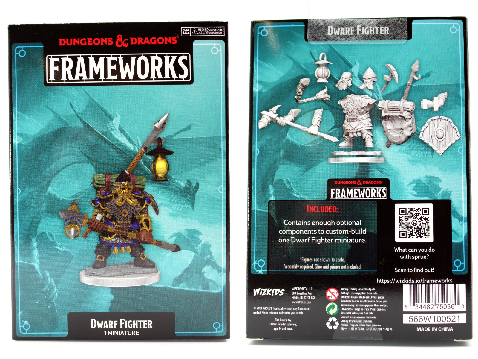 WZK75036 D&D Frameworks: Dwarf Fighter Male | eBay
