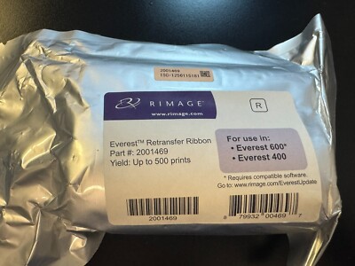 Genuine New Sealed Rimage Everest 400 600 Retransfer Ribbon Part #2001469