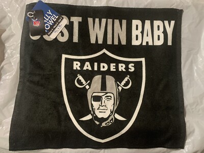 Las Vegas Raiders NFL 15x18 Rally Towel ''Just Win Baby''