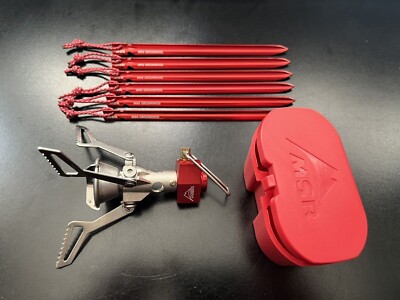 MSR Groundhog Tent Stake 6-Pack & MSR PocketRocket 2 Ultralight Stove