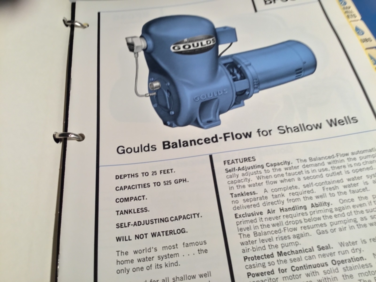 1969 Goulds Pumps Catalogs Manuals  Shallow,Deep Well Jets,Submersibles,Parts et