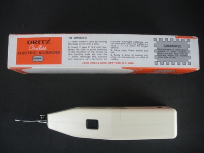 Electric Scissors Dritz Cordless No 816 Scovill Made in Switzerland Batteries