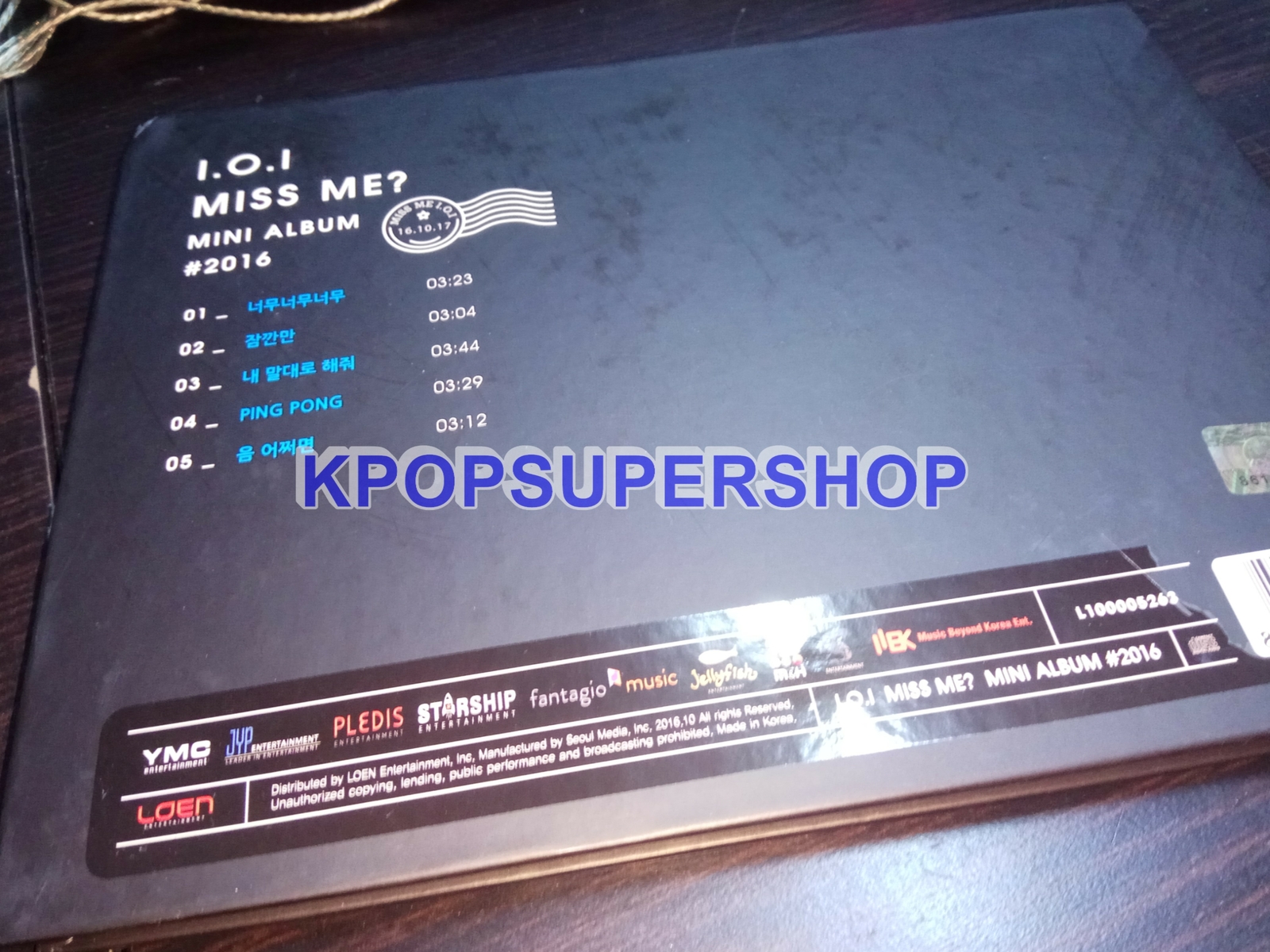 IOI 2nd Mini Album Miss Me? CD No Photocard Rare OOP I.O.I Produce