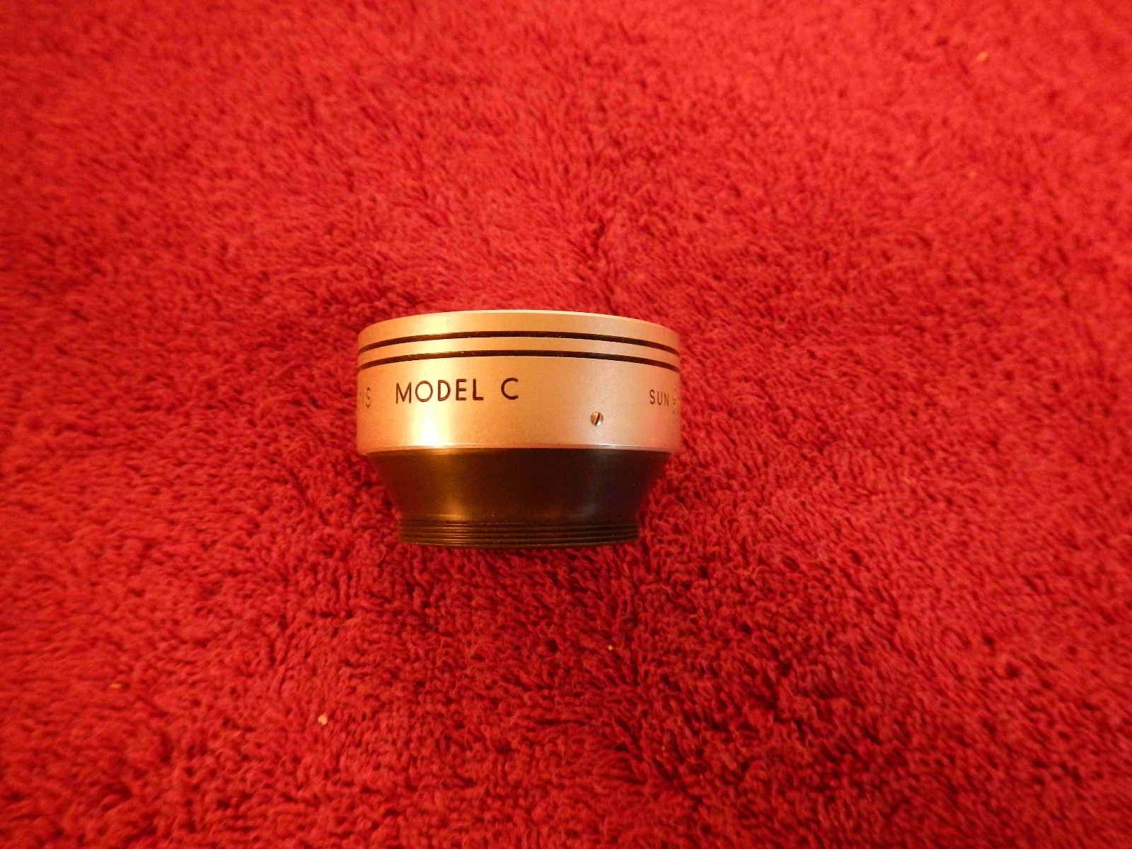 Sun Optical Auxilary Telephoto Lens Model C with Case Vintage EUC!