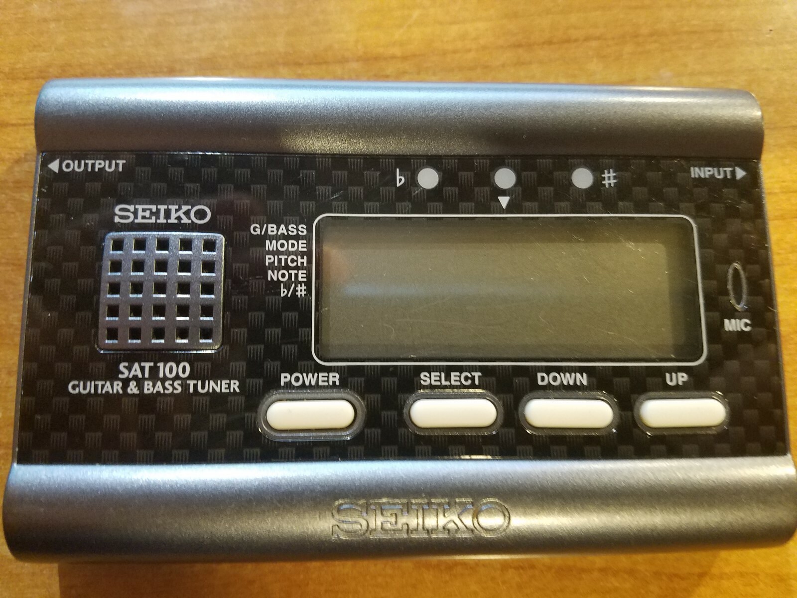 Seiko Guitar and Bass Tuner Model SAT100, TESTED