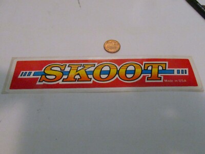 VINTAGE SKOOT Sticker / Decal ORIGINAL OLD STOCK