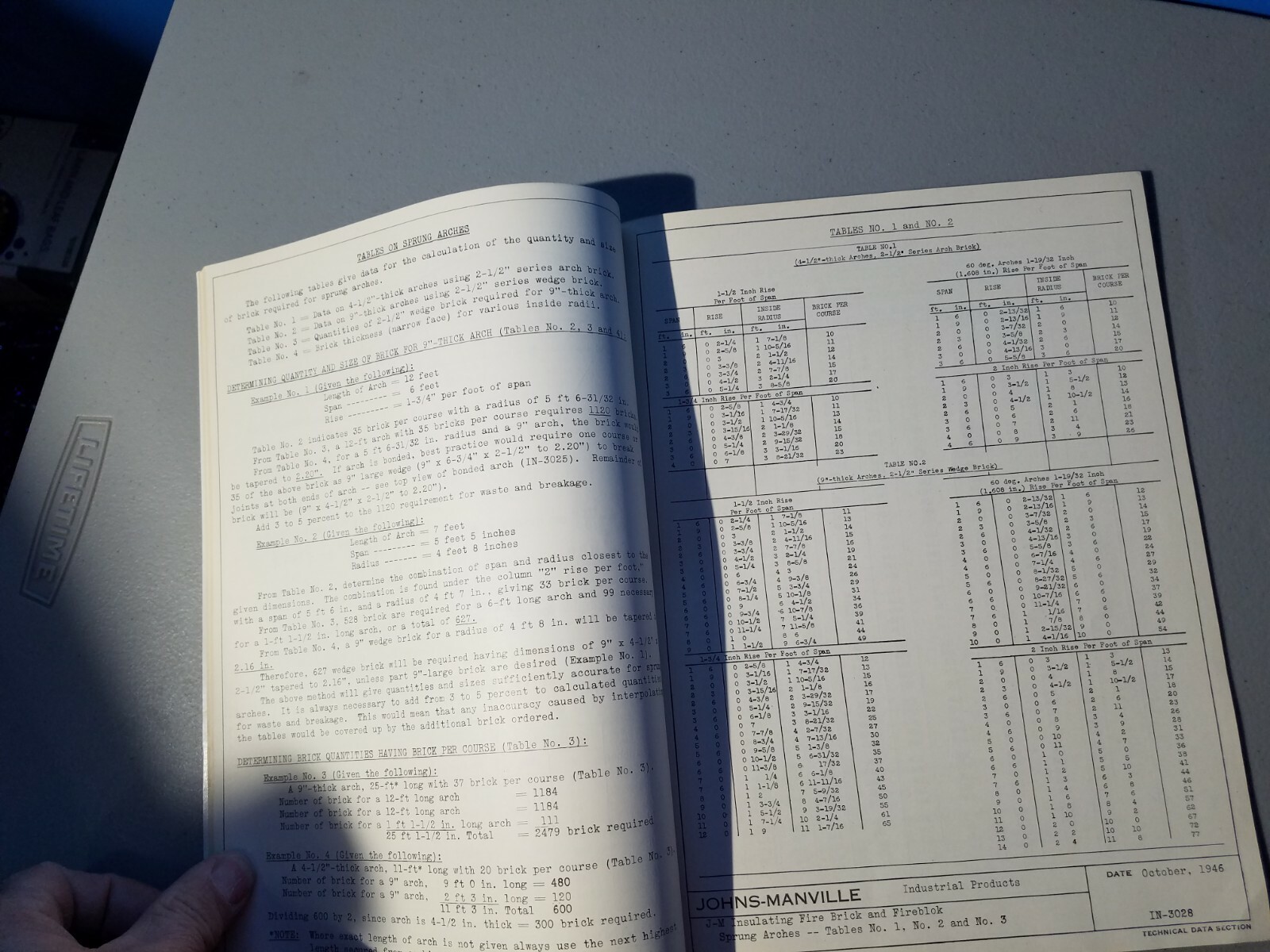 1951 Johns-Manville Insulating Fire Brick and Fireblok Manual