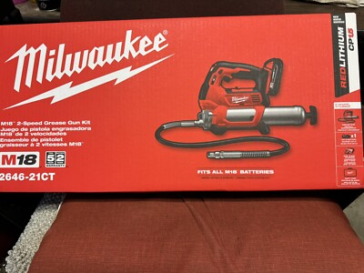 Milwaukee 2646-21CT M18 Cordless Li-Ion 2-Speed Grease Gun w/ Battery