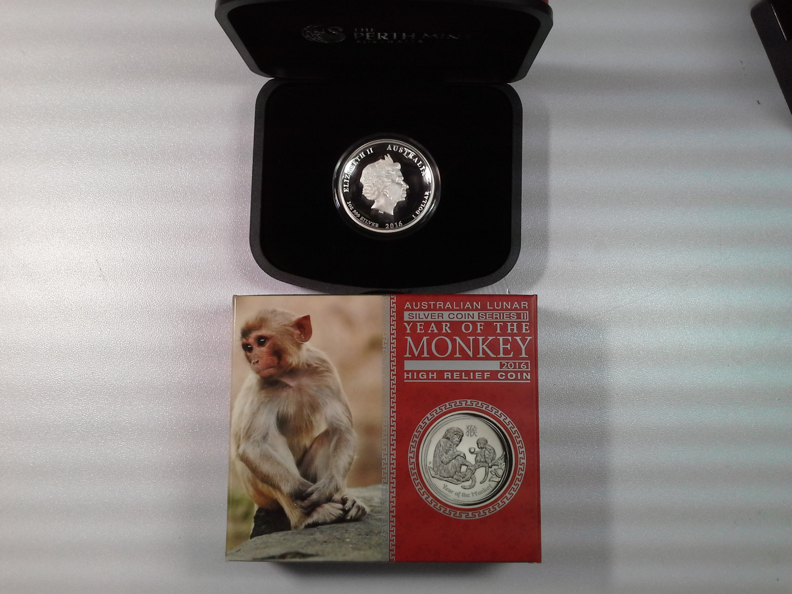 Australian LUNAR 銀貨　申年　2016 Australian Silver Lunar Series 2016 - Year of the Monkey - 1 oz