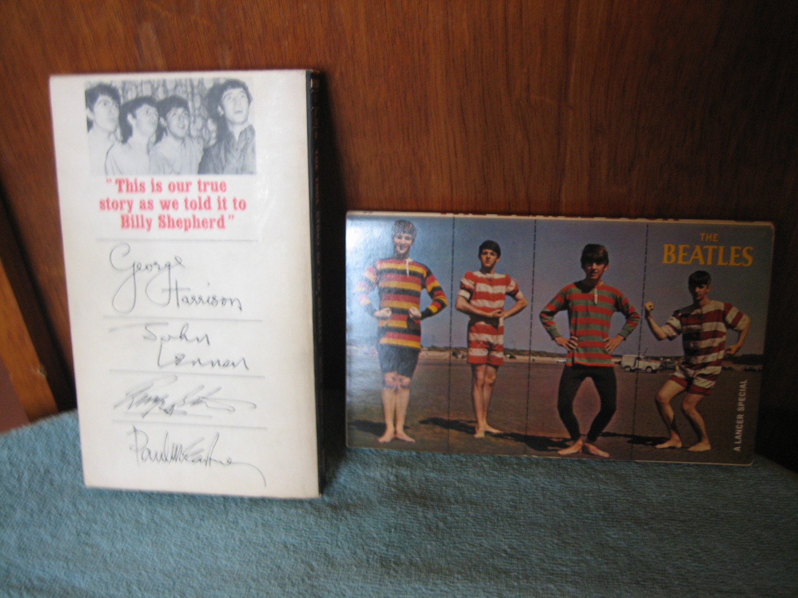 4 items- True Story Beatles Bantam Shepherd Books Mag. Trivia Photos 1964 EC+