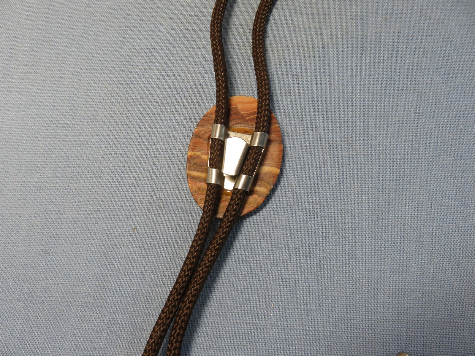 Vintage .Painterly Picture Jasper Men's Bolo Tie