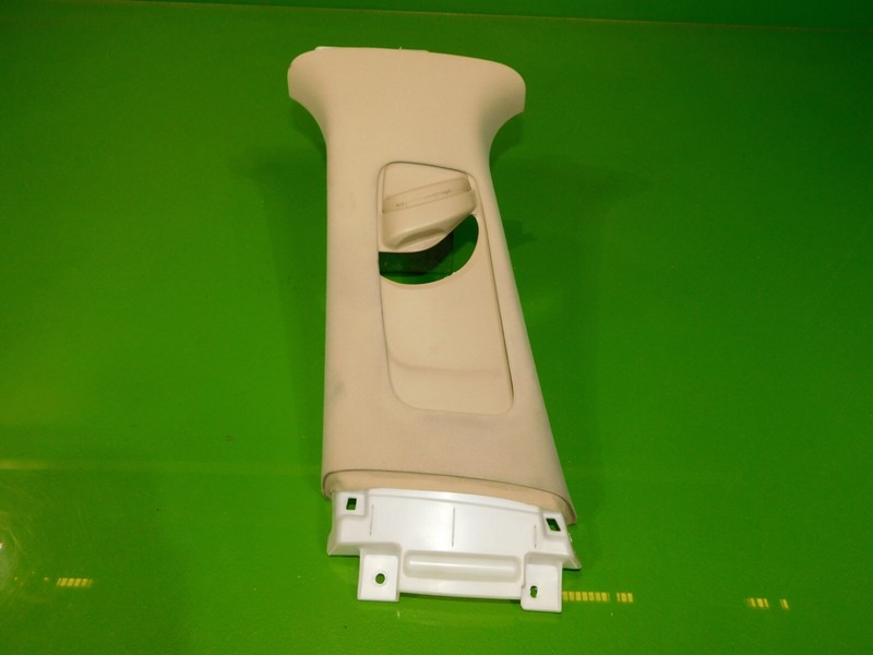 06-13 IS250 IS350 OEM driver left B pillar upper trim seat belt panel cover tan