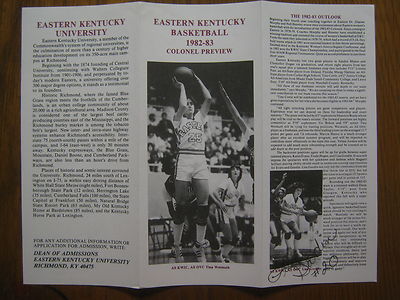 1982-83 Eastern Kentucky Women's Basketball Items(LISA GOODIN/KAREN EVANS  Signd