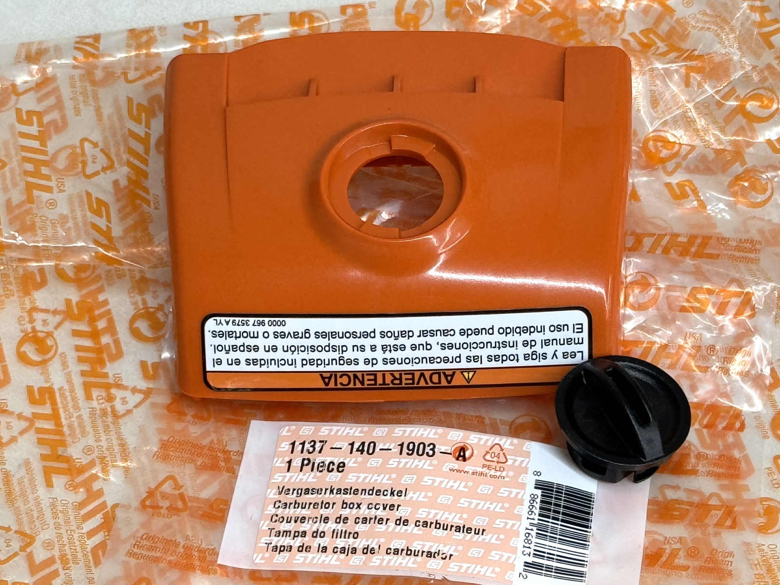 STIHL OEM CARB BOX COVER 1137 140 1903 MS193T MS194T MS193 T