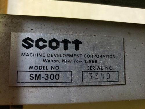 SCOTT ENGRAVER MS-300 & ALL Equipment & Supplies to Start Your Own Business !