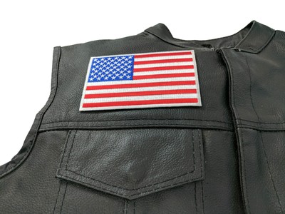 American Flag Patch with White Borders - 5x3 inch - P5649