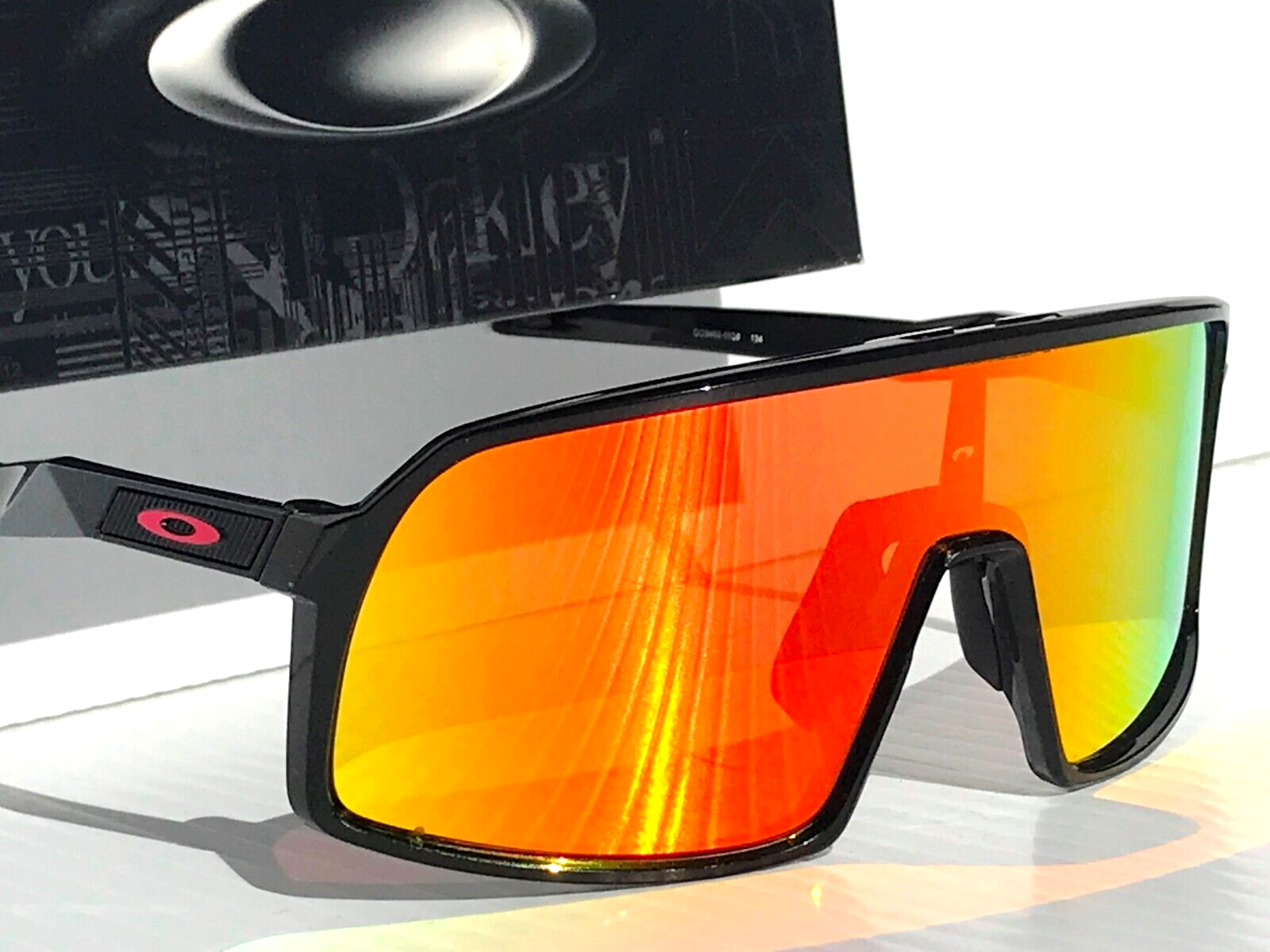 NEW Oakley SUTRO S Shiny Black Ducati Red POLARIZED Galaxy