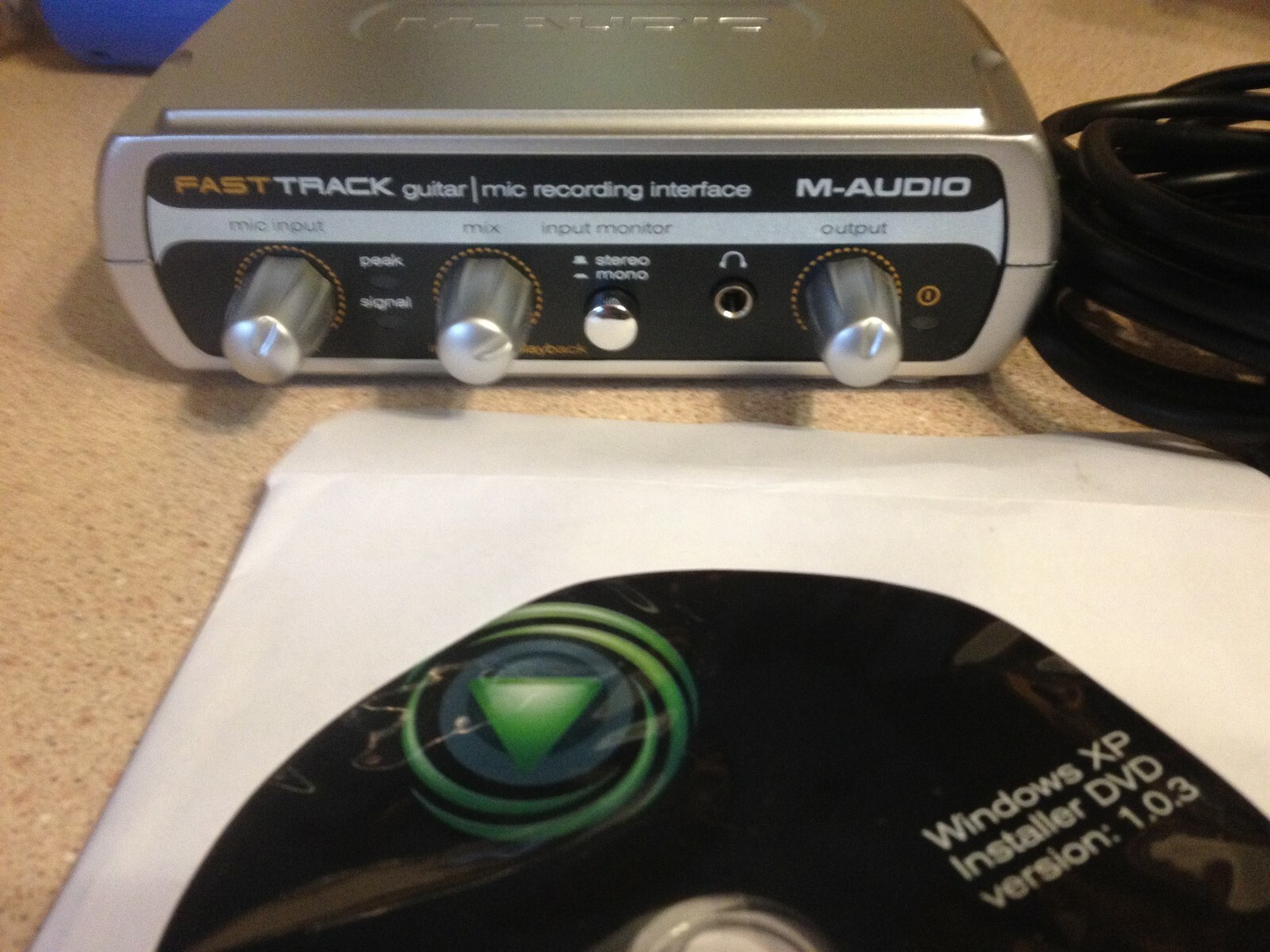 M-Audio Fast Track Music Creation System USB With Session Free Shipping