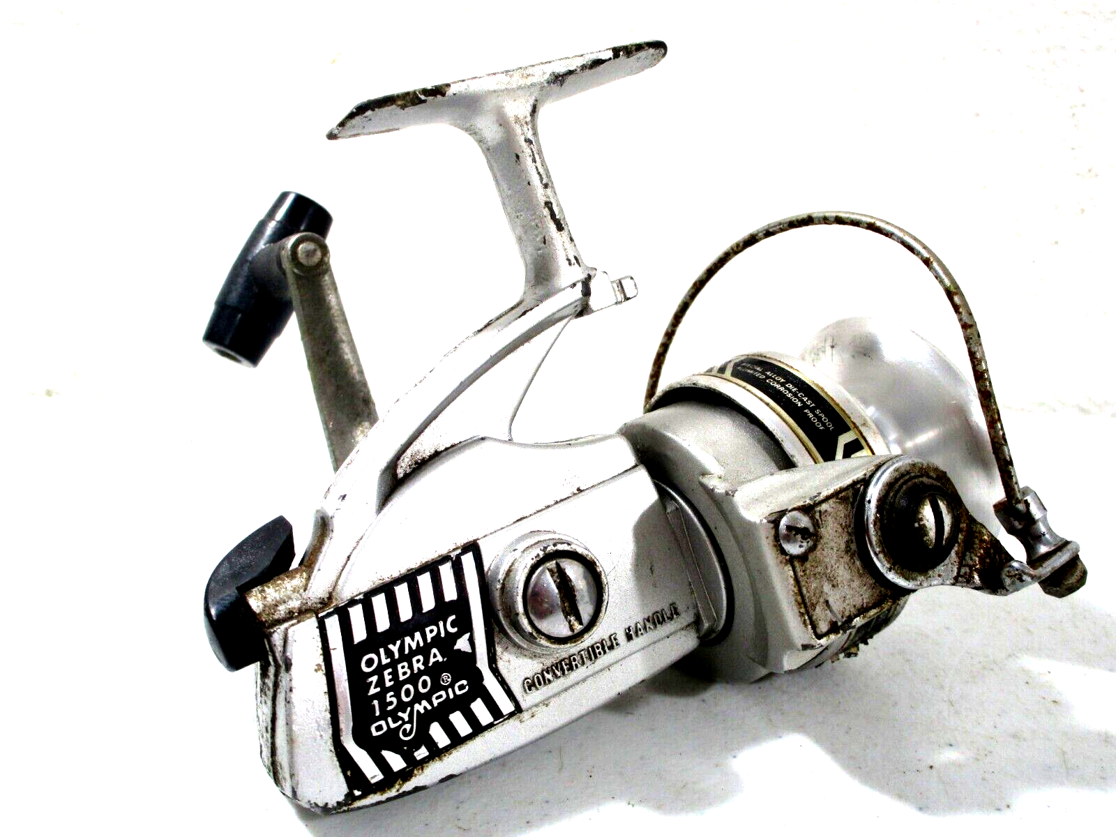 Olympic Zebra 1500 Spinning Reel Old Tackle Made In Japan | eBay