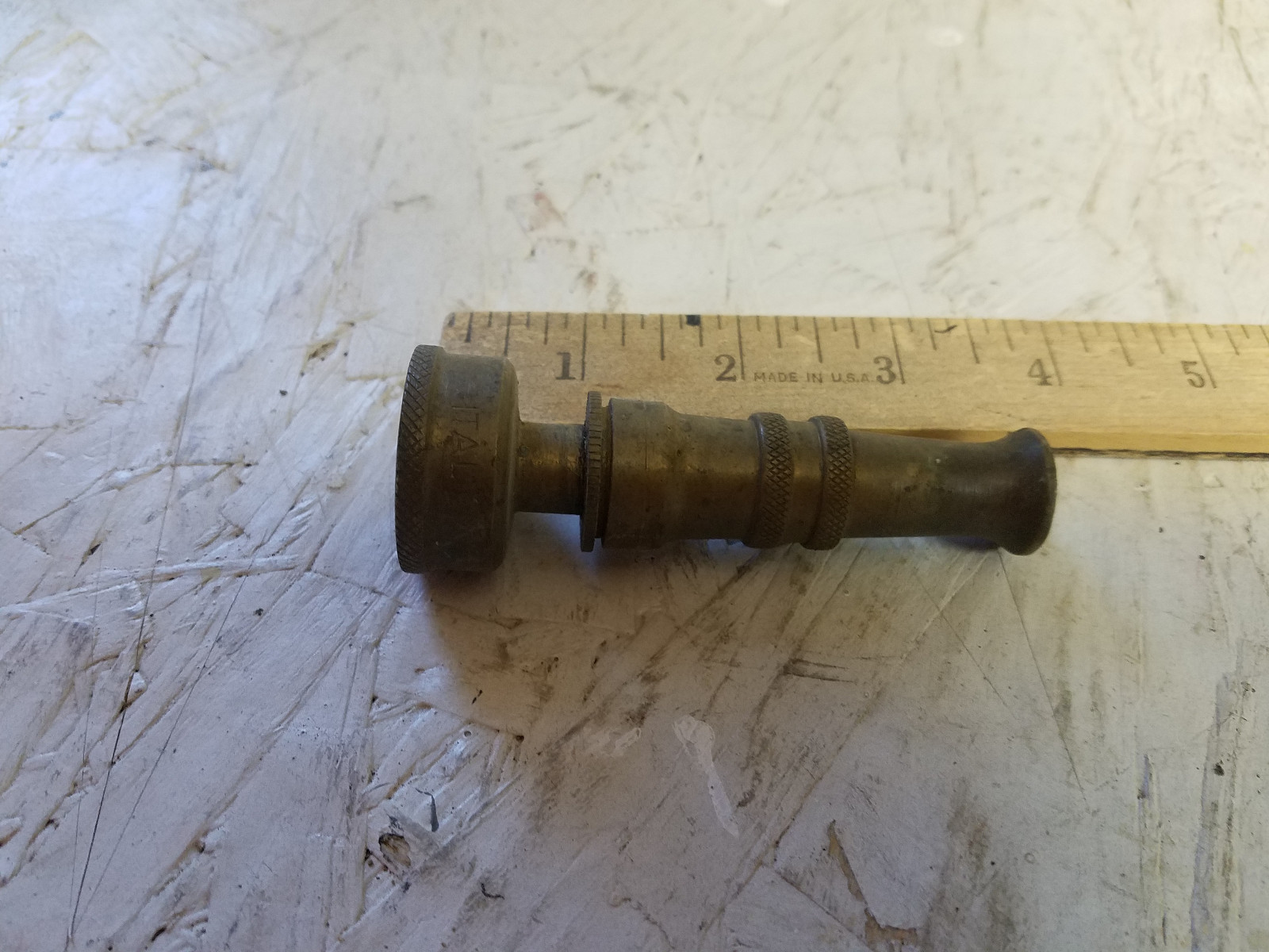 Vintage solid Brass Hose Water Garden Nozzles Steampunk ITALY