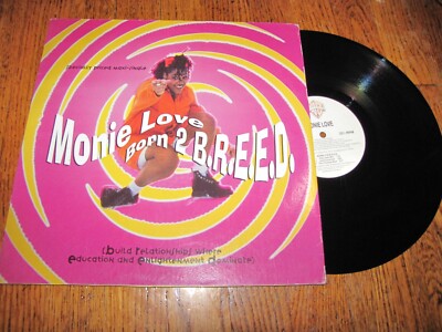 MONIE LOVE - BORN 2 B.R.E.E.D.  (MIXES) - WARNER BROS RECORDS 12'' SINGLE