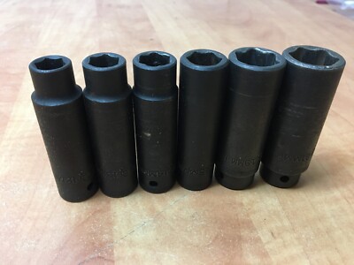 Mac Tools VDP6 6pt  Deep 6pc Socket Set  12mm 13mm 14mm 15mm 19mm 21mm