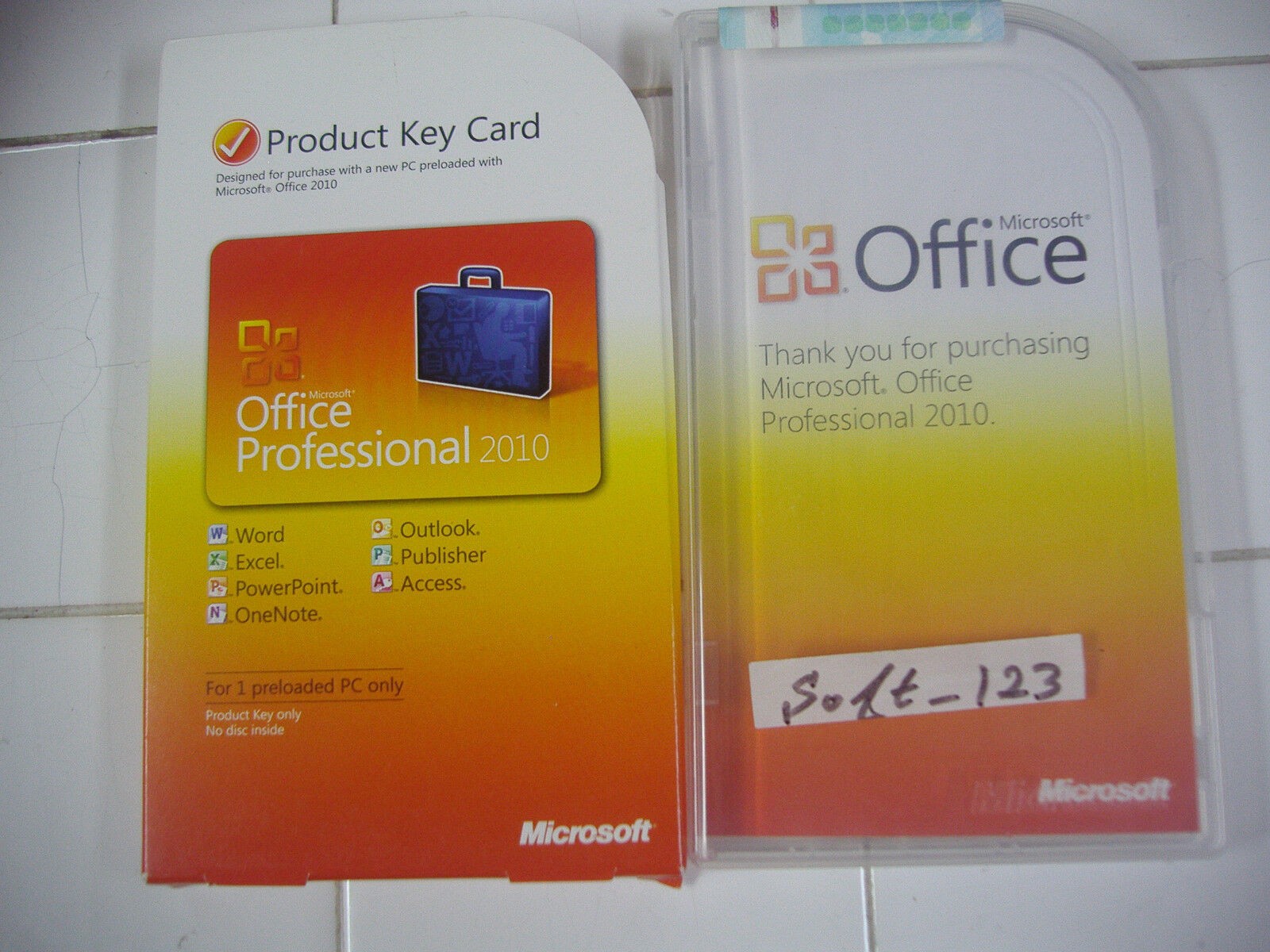Microsoft Office 2010 Professional Product Key Card (PKC) MS