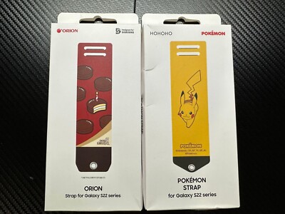 [Rare] Pokemon and Orion Choco Pie straps for Samsung strap case