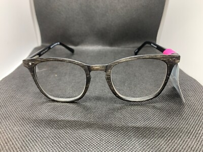 Foster Grant ez2c Reading Glasses +2.50 Charcoal Grey/black readers ''Conrad''