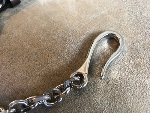 DSQUARED² BROWN MULTICOLOR DOTTED LEATHER LOOP & SILVER TONE CHAIN KEYCHAIN UNI