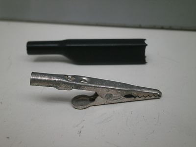 (10) E-Z-Hook # 9274 Insulated Alligator Clip Nickel Plated Steel - Black